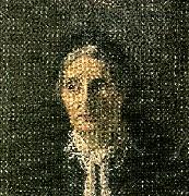 Eugene Jansson portratt av aldre dam France oil painting artist
